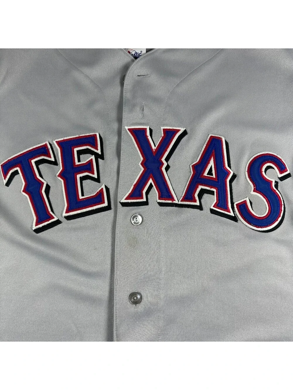 Gray Texas Rangers Jersey XL